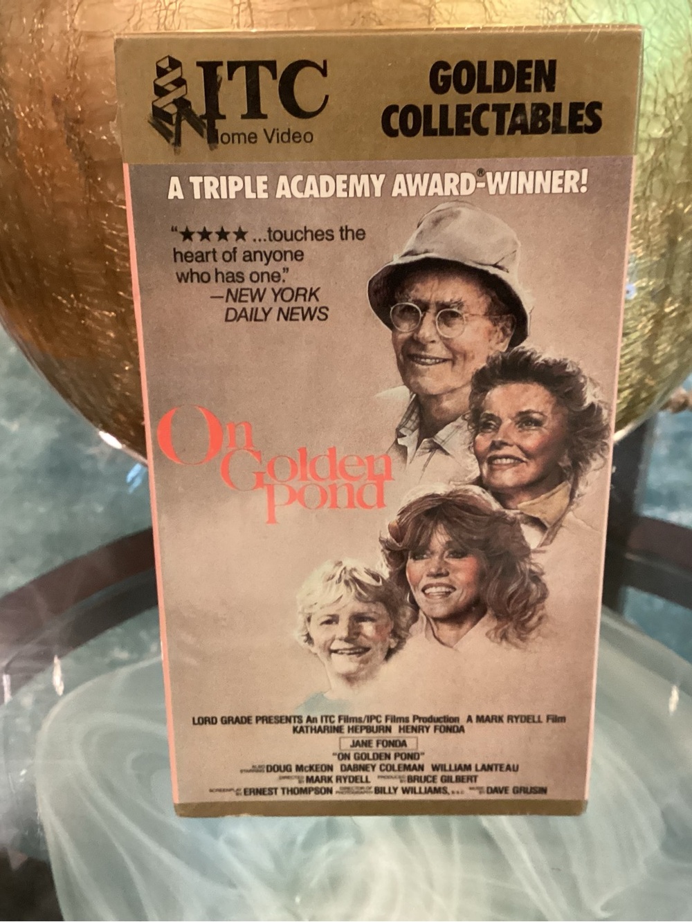 TC Golden Collectables 'On Golden Pond' VHS - Cream with Gold Accents
